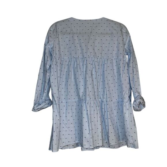 Stefanal blue button down shirt size m - Picture 2 of 5